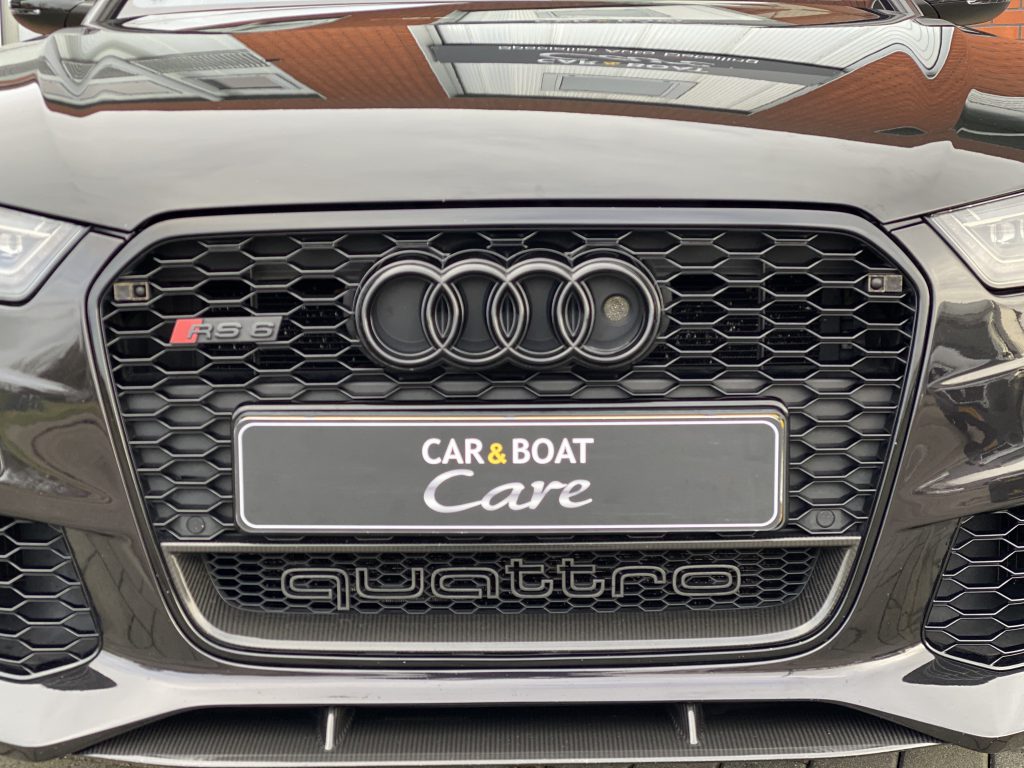 Audi RS6 voorzien van glascoating Silver detailing